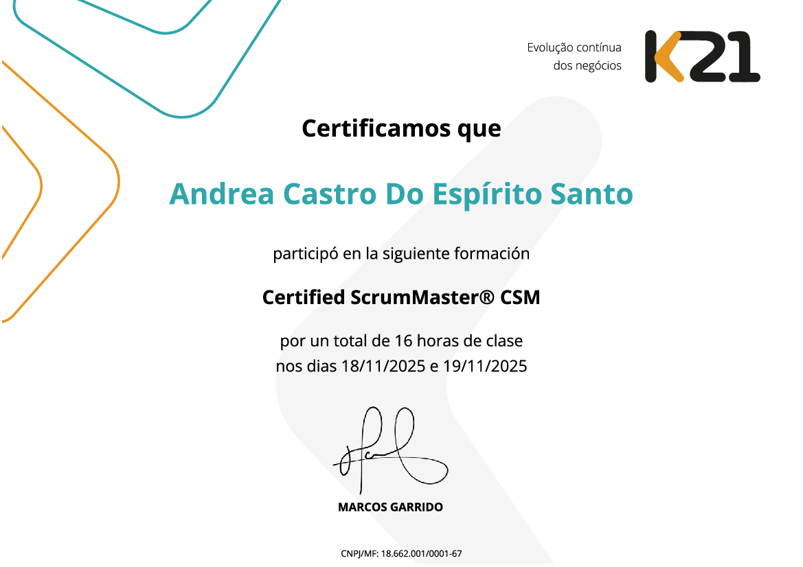 Certificado K21